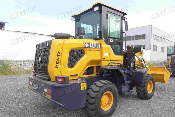 Engine Power 58kw Front Shovel Wheel Loader Disc Brake Mini Compact