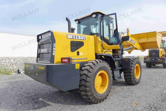 Mining EU2 Small Wheel Loaders , Mechanical Joystick Articulated Front Loader