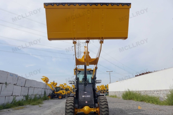 Mining EU2 Small Wheel Loaders , Mechanical Joystick Articulated Front Loader