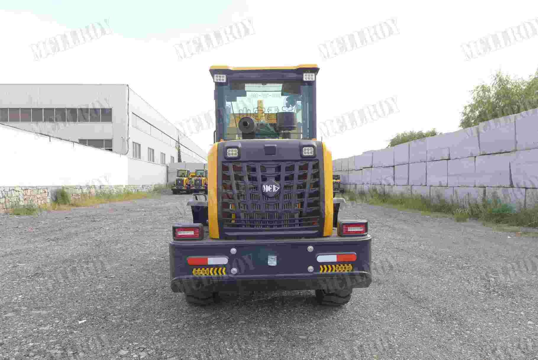 Engine Power 58kw Front Shovel Wheel Loader Disc Brake Mini Compact