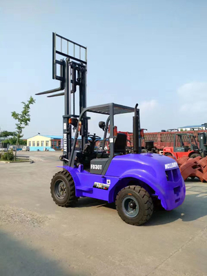 Heavy-Duty Diesel Vierwielaandrijving Vorklift Truckband Type Air / Solid